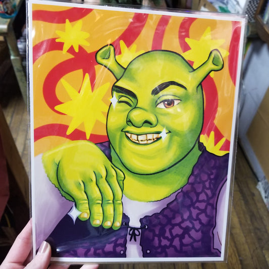 Sassy Ogre PRINT by Obeillustration
