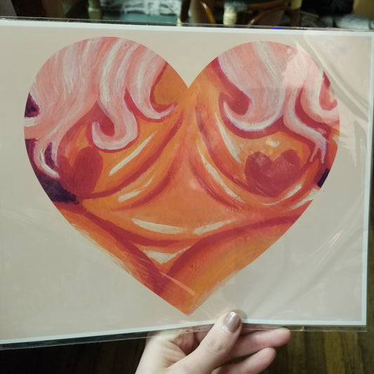 Heart Body PRINT by Obeillustration