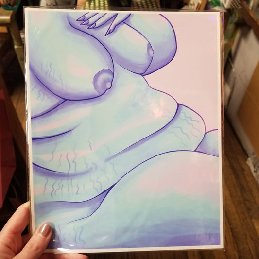 Blue Body PRINT by Obeillustration