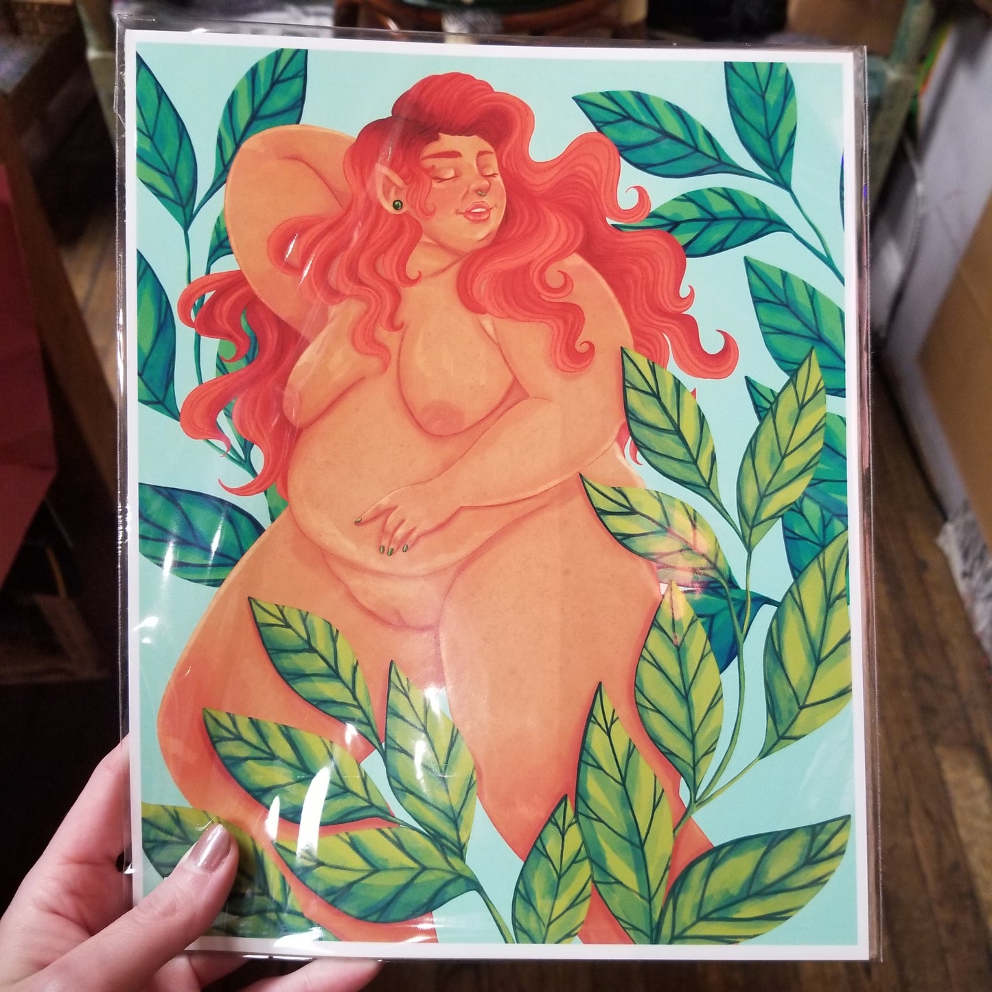 In the Leaves PRINT by Obeillustration
