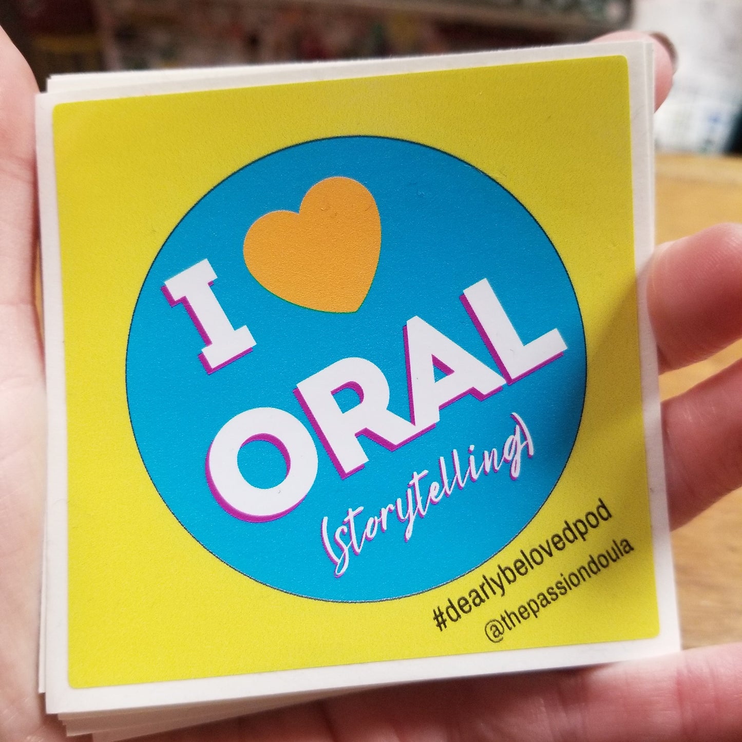 I Heart Oral (Storytelling) STICKER