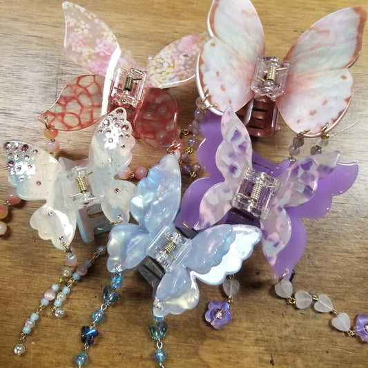 Butterfly Beaded HAIR CLIP by Lavish-Li Made