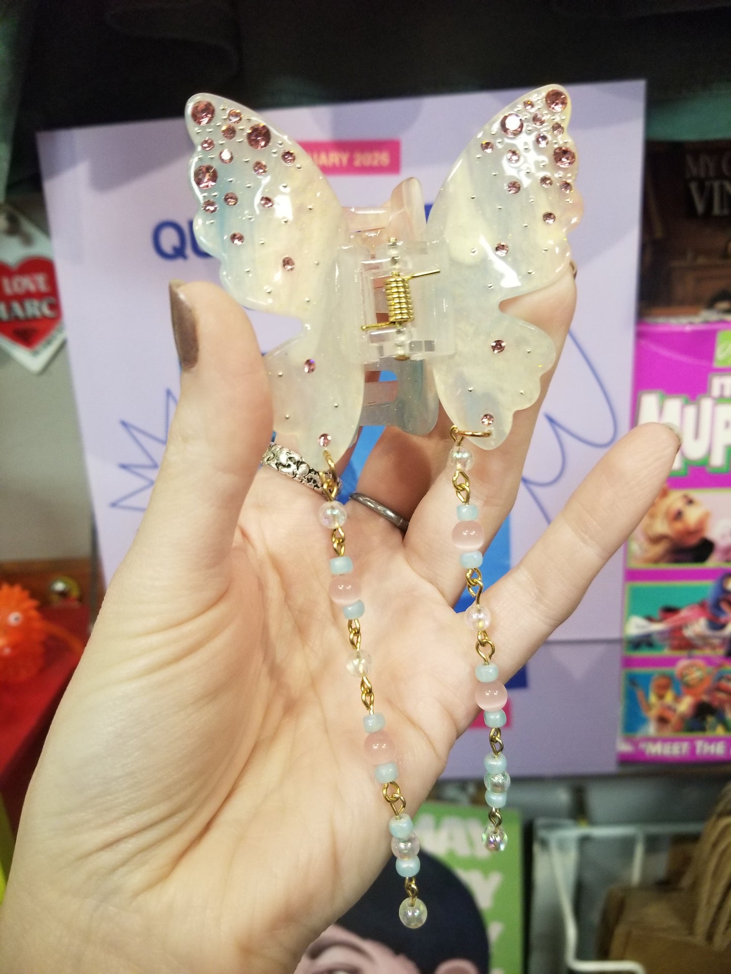 Butterfly Beaded HAIR CLIP by Lavish-Li Made