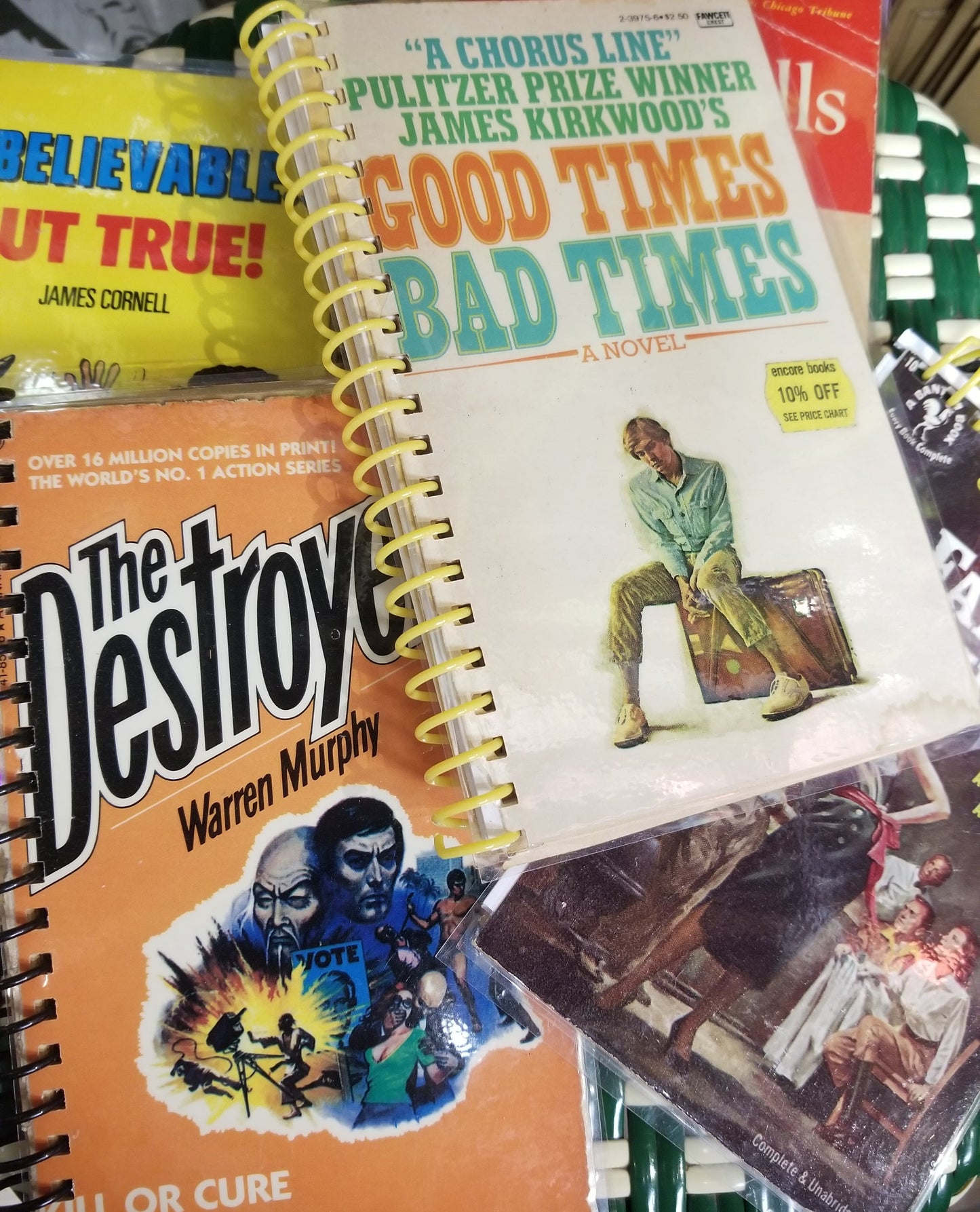 Upcycled Vintage Suspense Book Sketchbooks / NOTEBOOKs