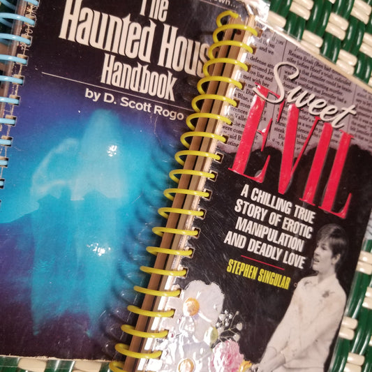 Upcycled Vintage Scary Book Sketchbooks / NOTEBOOKs