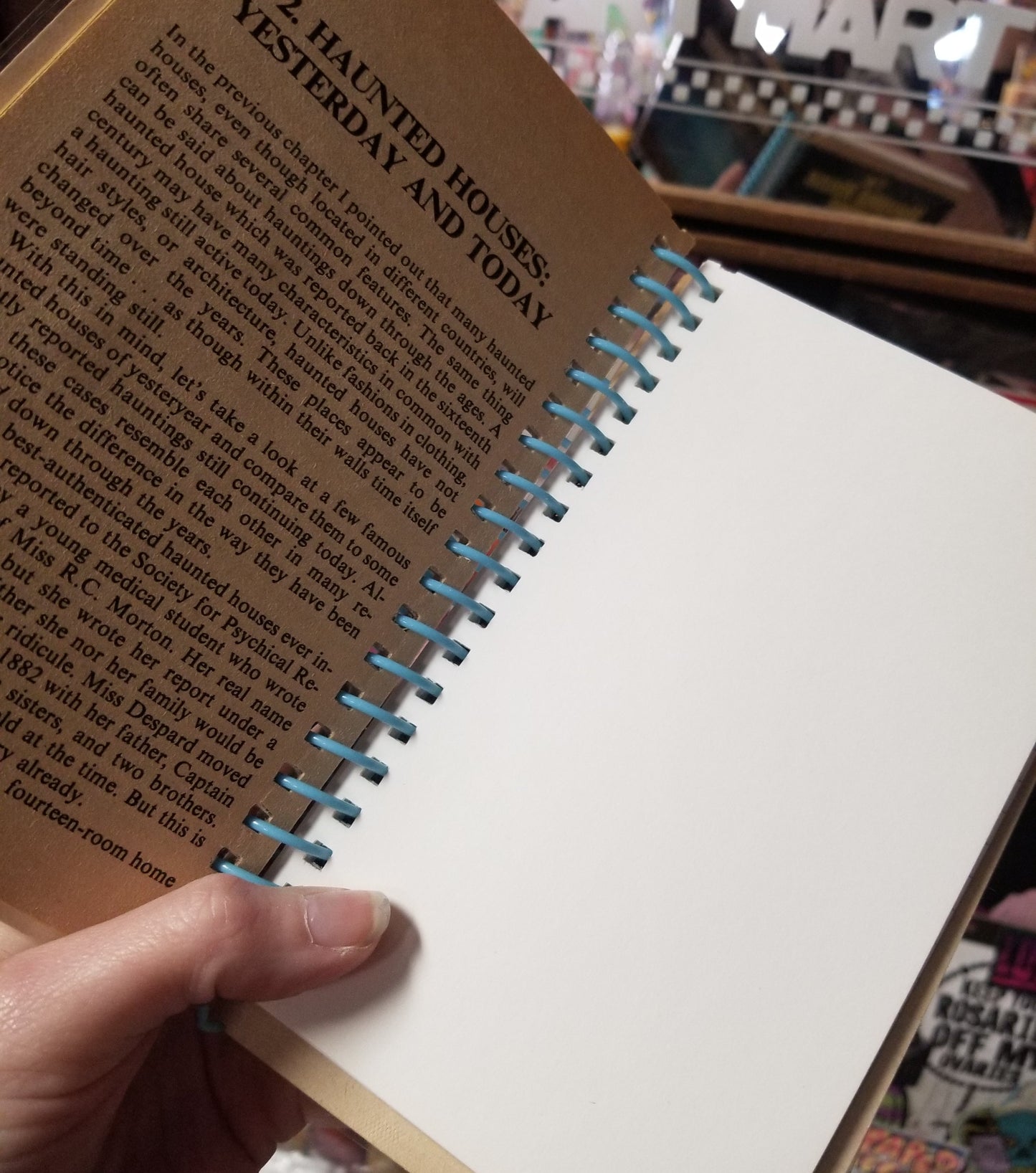 Upcycled Vintage Scary Book Sketchbooks / NOTEBOOKs
