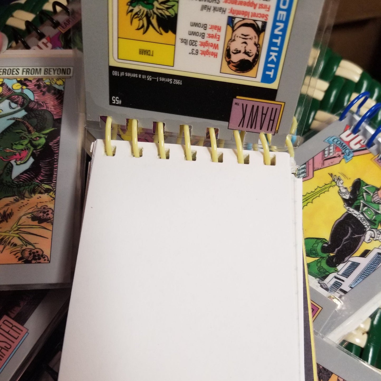 Upcycled DC Mini Trading Card NOTEBOOKs