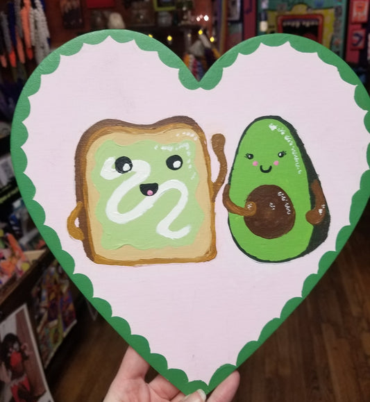 Avocado Toast Heart PAINTING