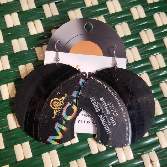 003 Lou Christie Cryin' In the Streets Vinyl Record EARRINGS