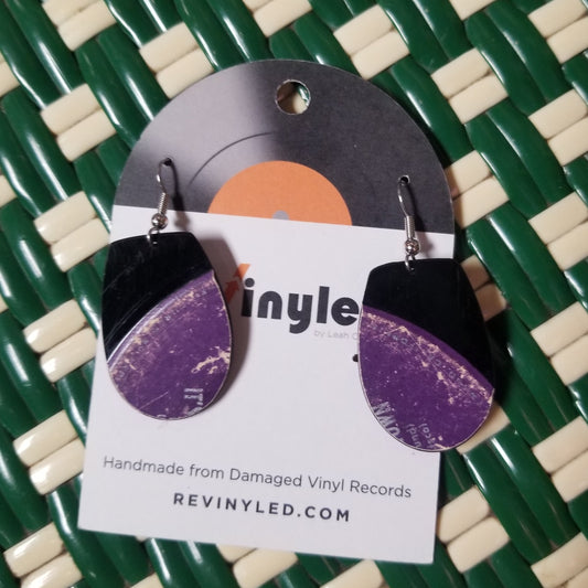 014 Les Paul & Mary Ford It's A Lonesome Old Town Vinyl Record EARRINGS