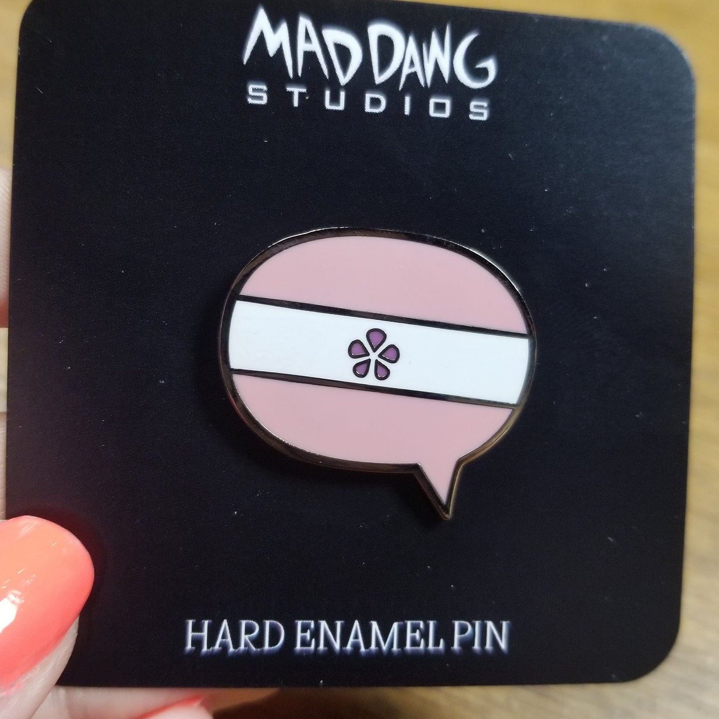 Sapphic Pride Flag Speech Bubble ENAMEL PIN