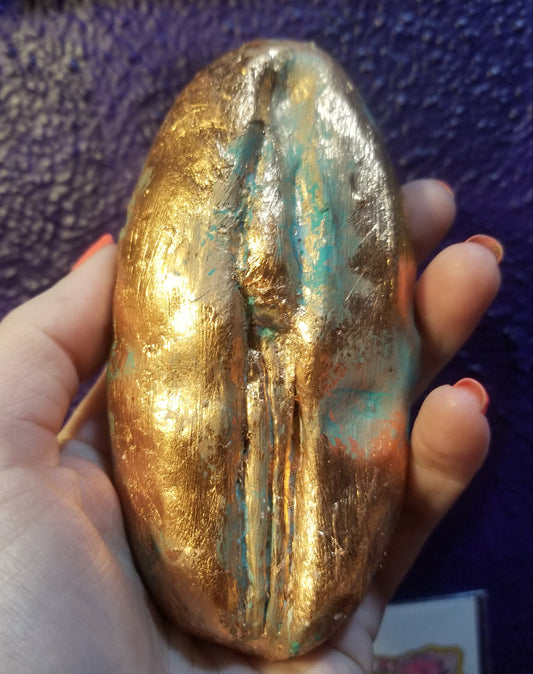 Copper Iridescent One-of-a-kind Vulva WALL ART by VULVAR Productions