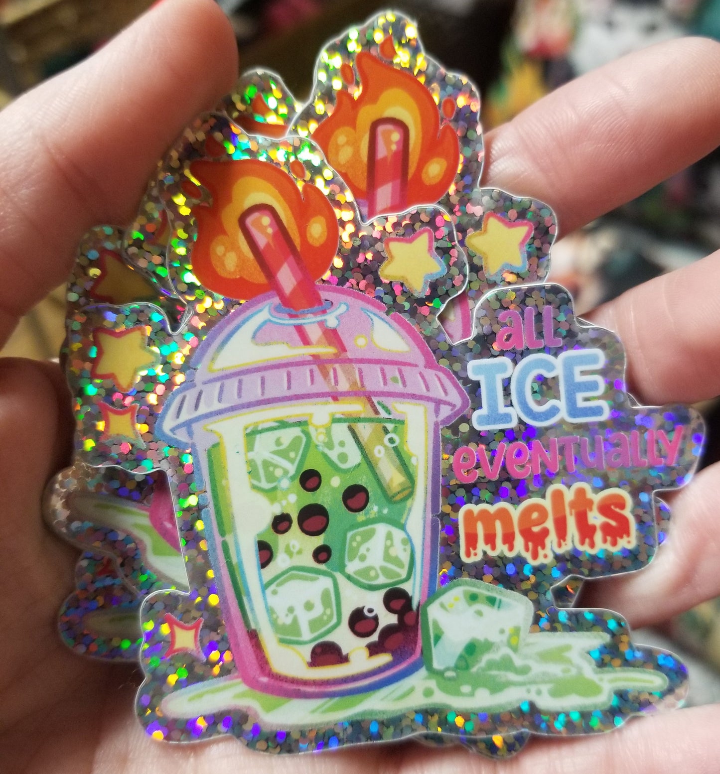 All Ice Eventually Melts Holographic STiCKER