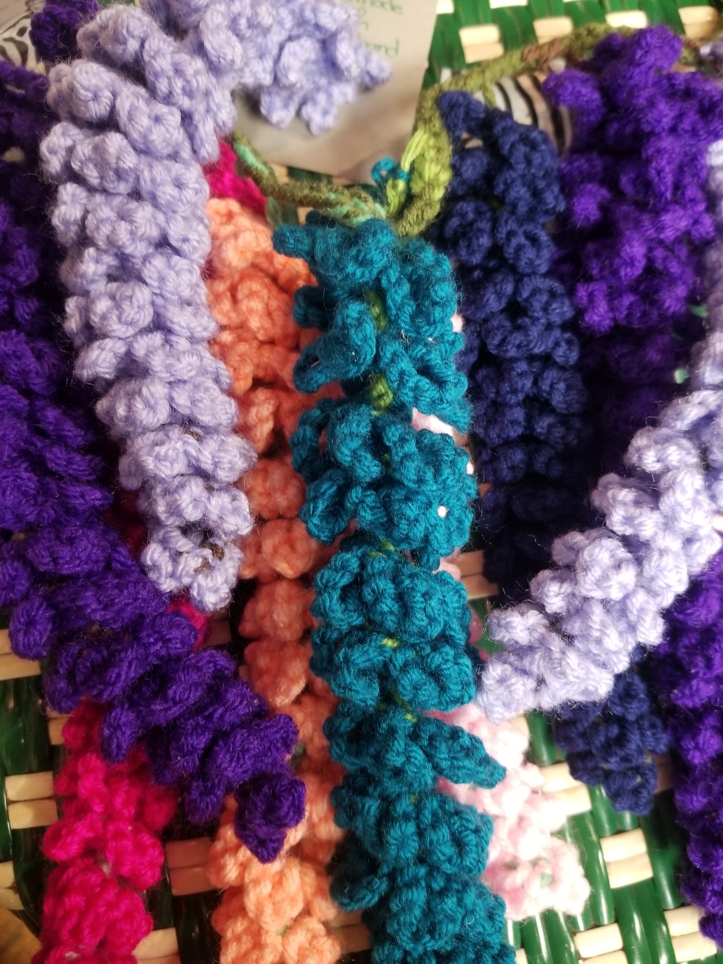 Crochet Wisteria Garland Horizontal