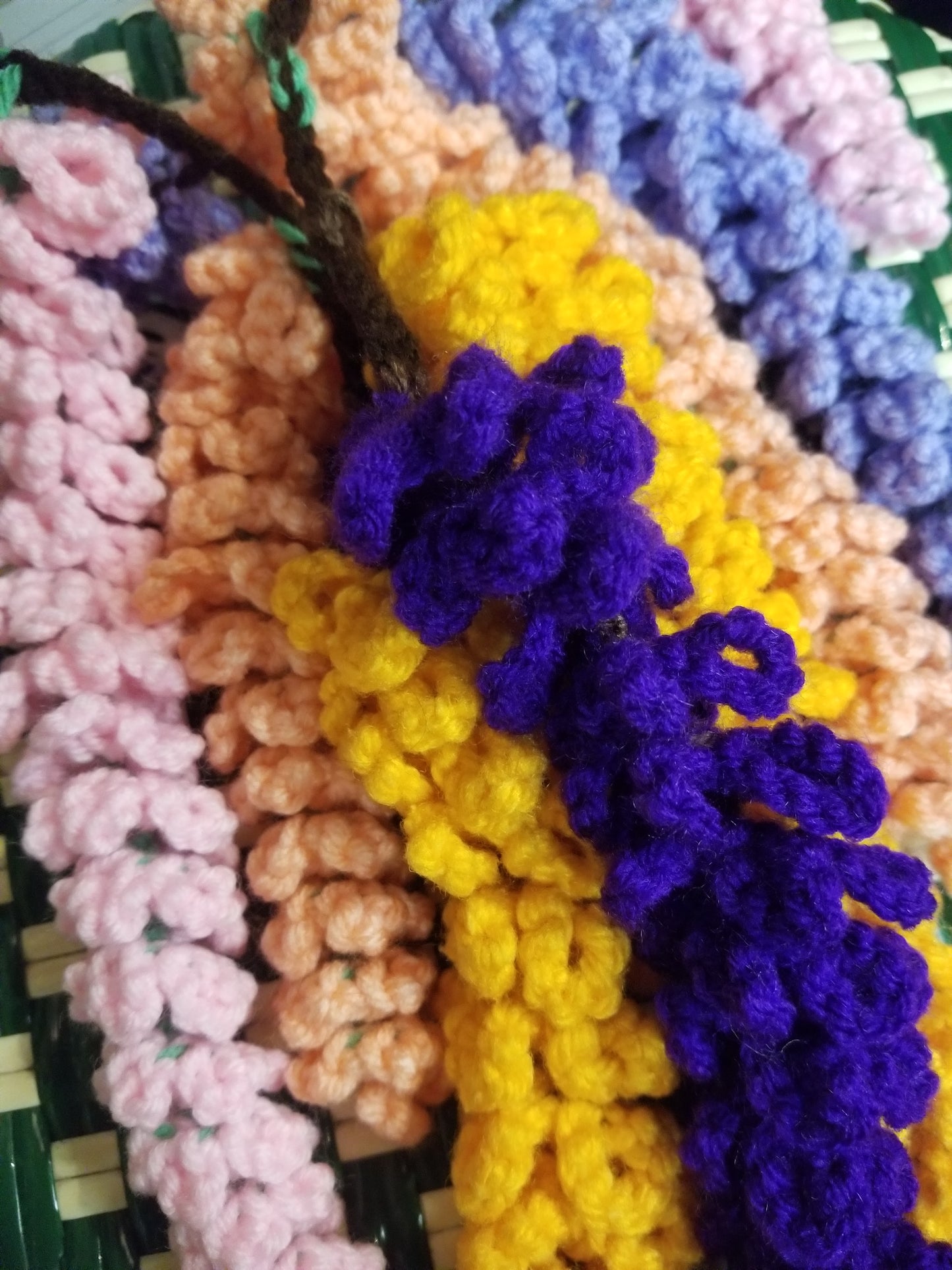 Crochet Wisteria Garland Horizontal