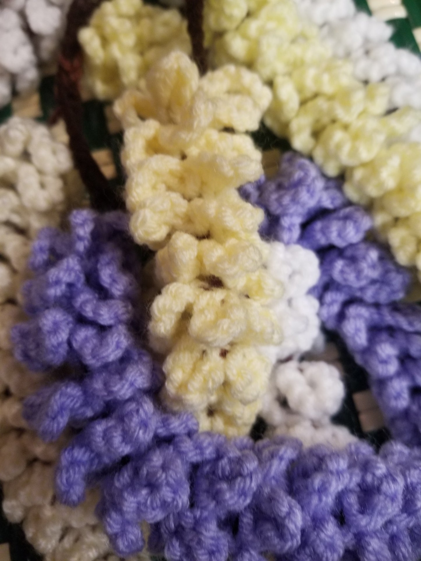 Crochet Wisteria Garland Horizontal