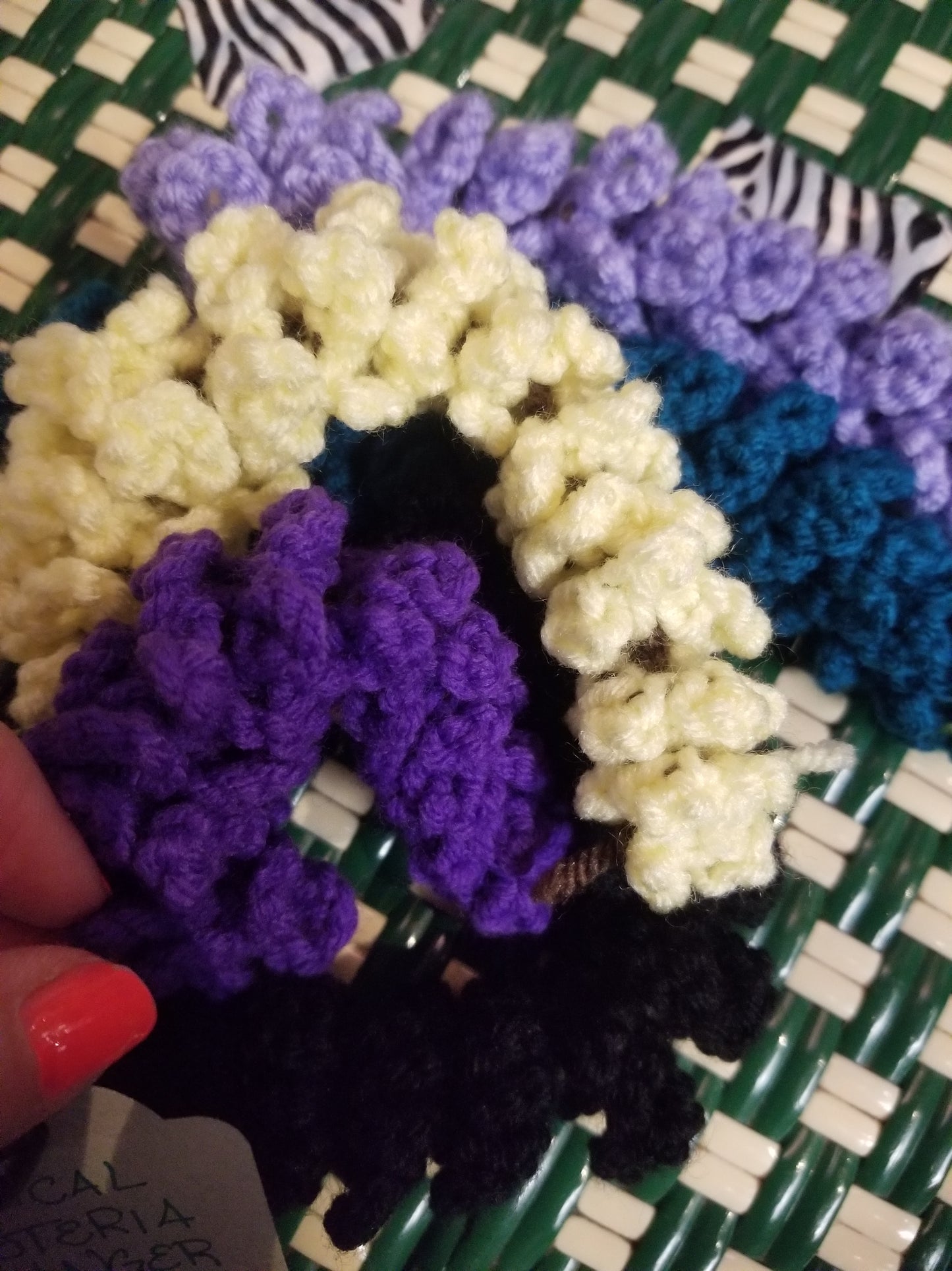 Crochet Wisteria Garland Vertical