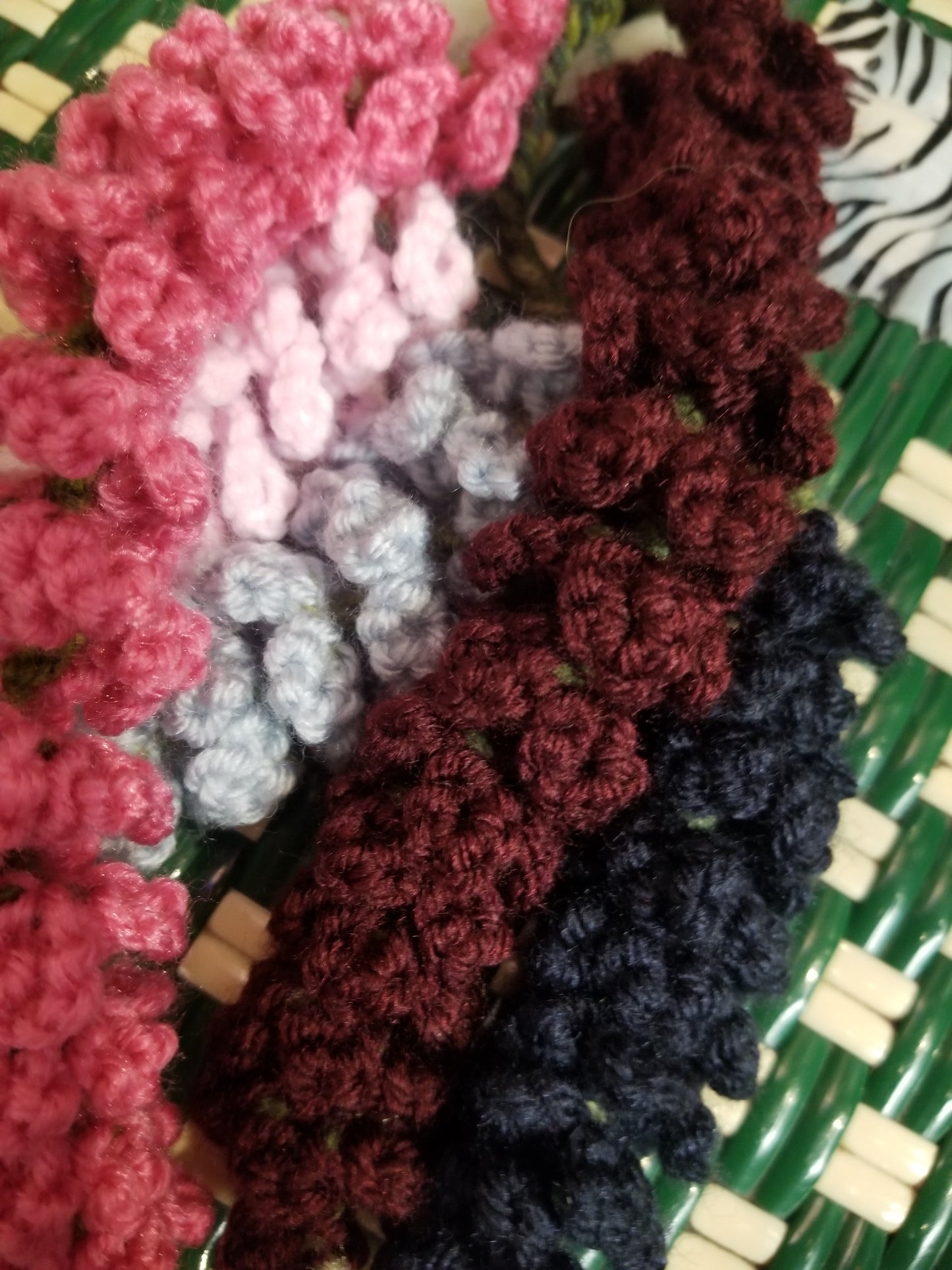 Crochet Wisteria Garland Vertical