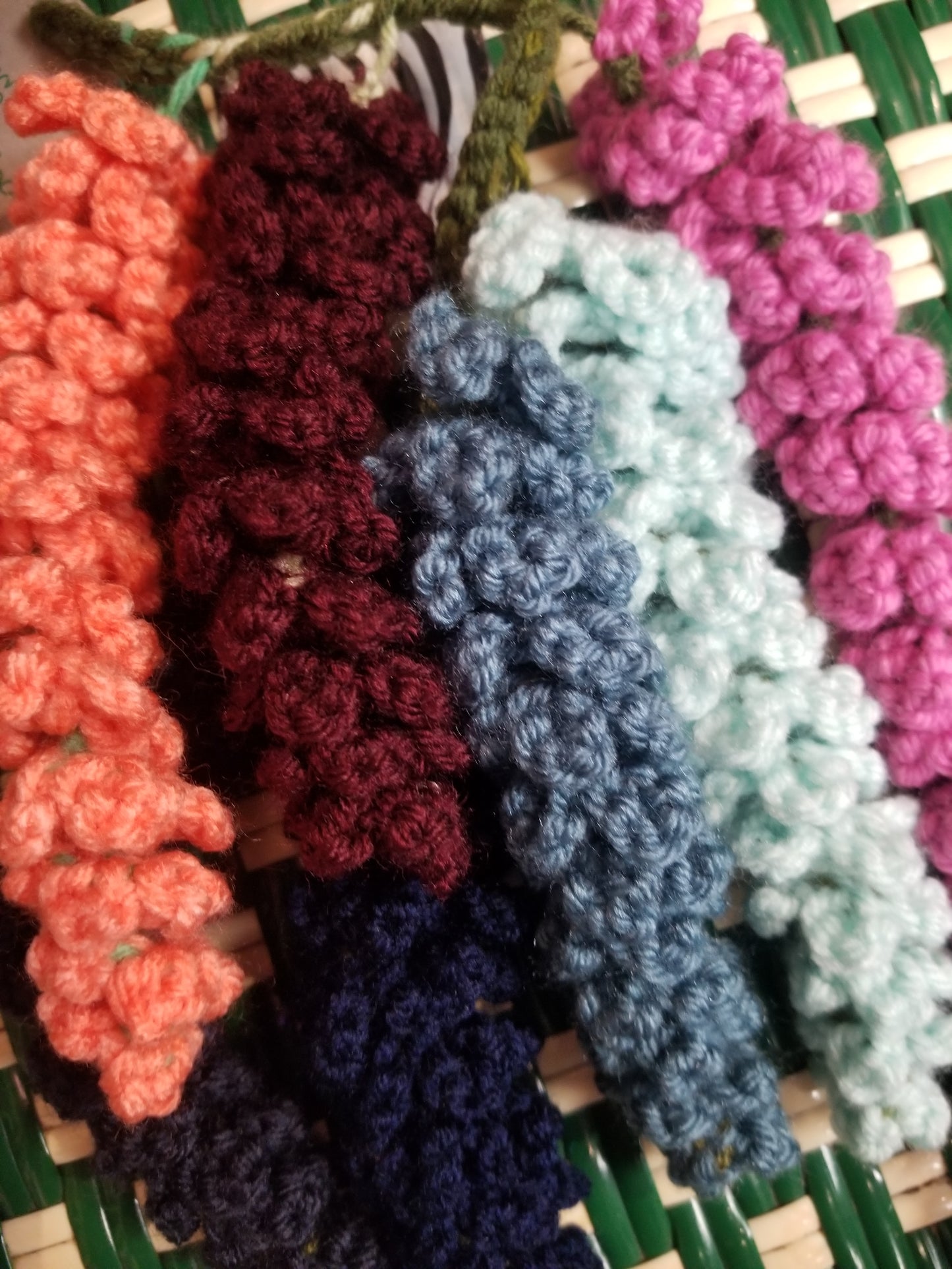 Crochet Wisteria Garland Vertical