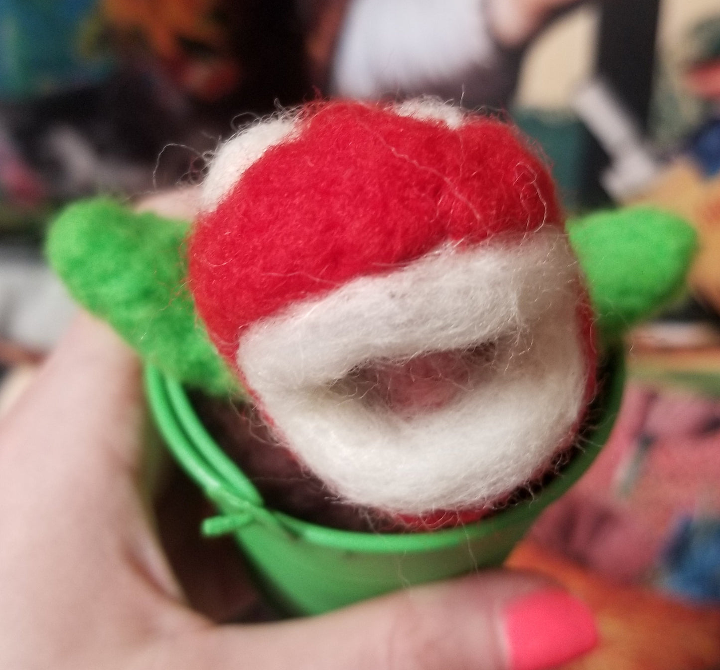 Felted Plumber Plants by @draculadco