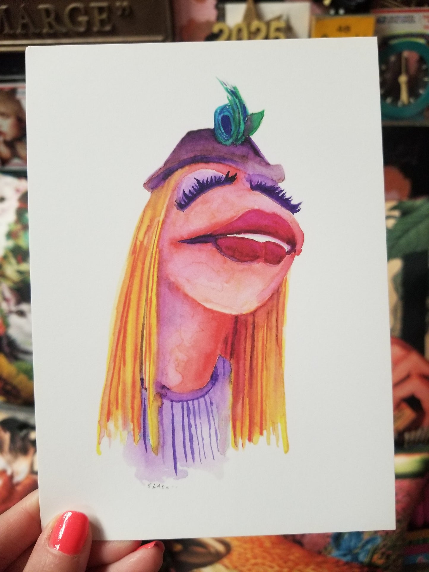 Janice 5x7" PRiNT by Doug Slack