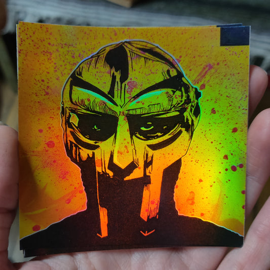 Doom Yellow Background STICKER