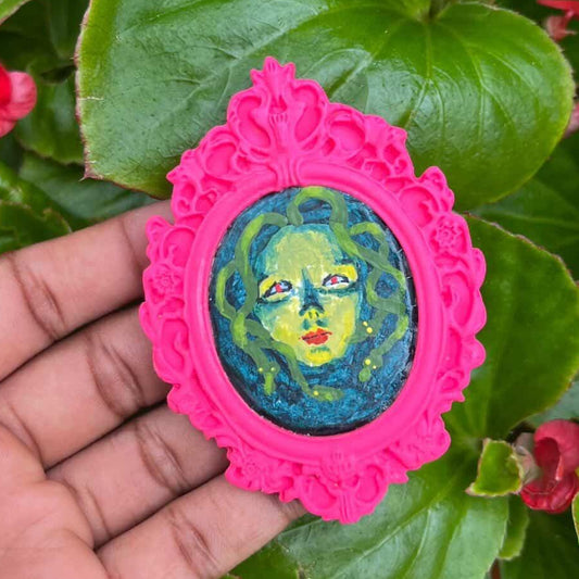 Medusa Small Framed Original PAINTING