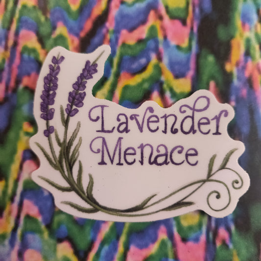 Lavender Menace STICKER
