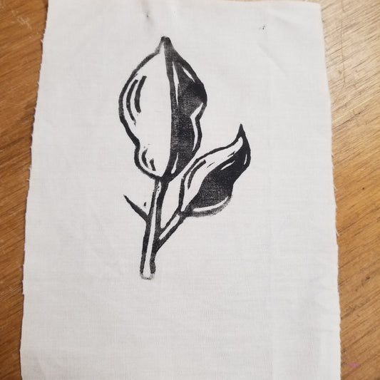 Leaf Block Printed PATCH