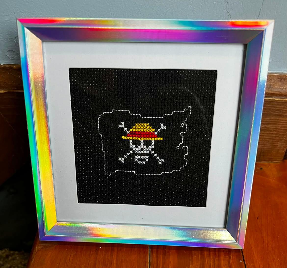 Hunter Framed Cross-Stitch