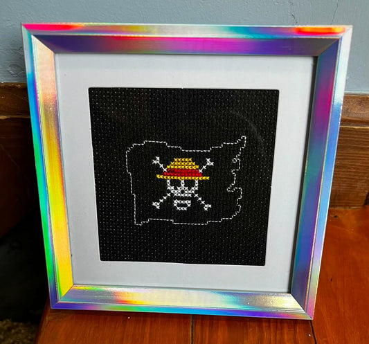 Hunter Framed Cross-Stitch
