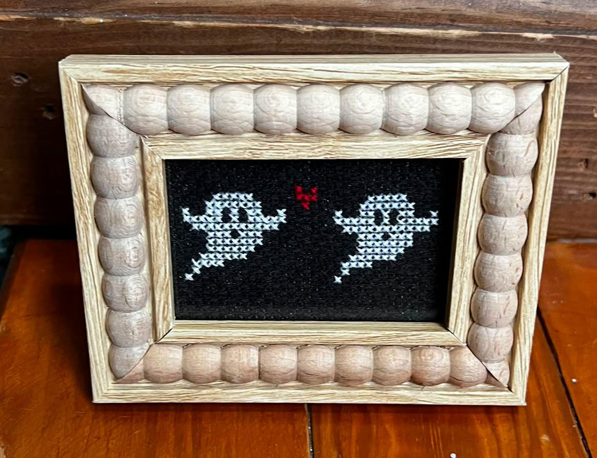 Boo Love Framed Cross-Stitch