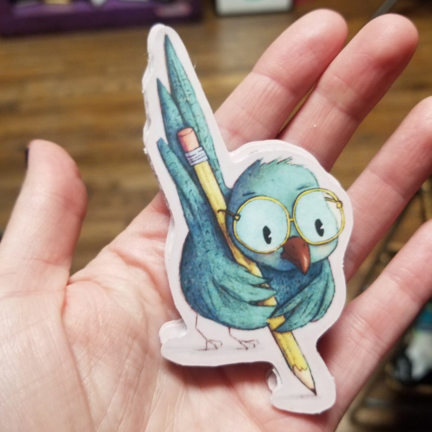 Writing Bird STICKER
