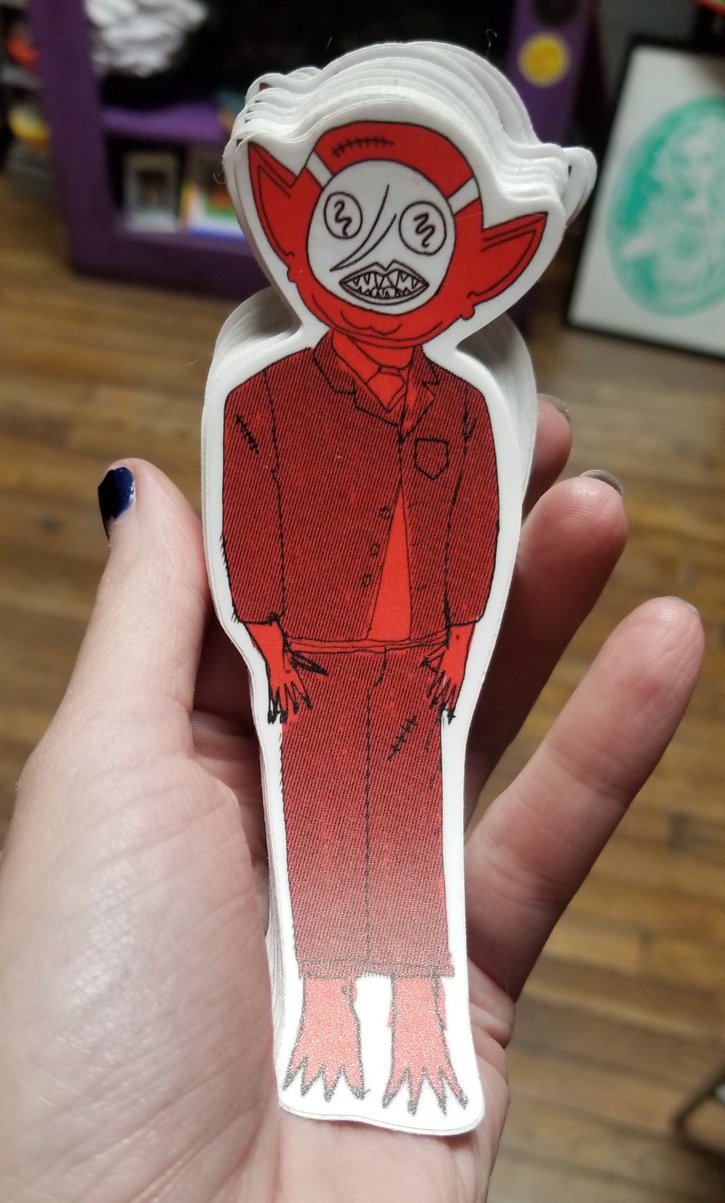 Red Suit Goblin STiCKER by Gloopy Goblin