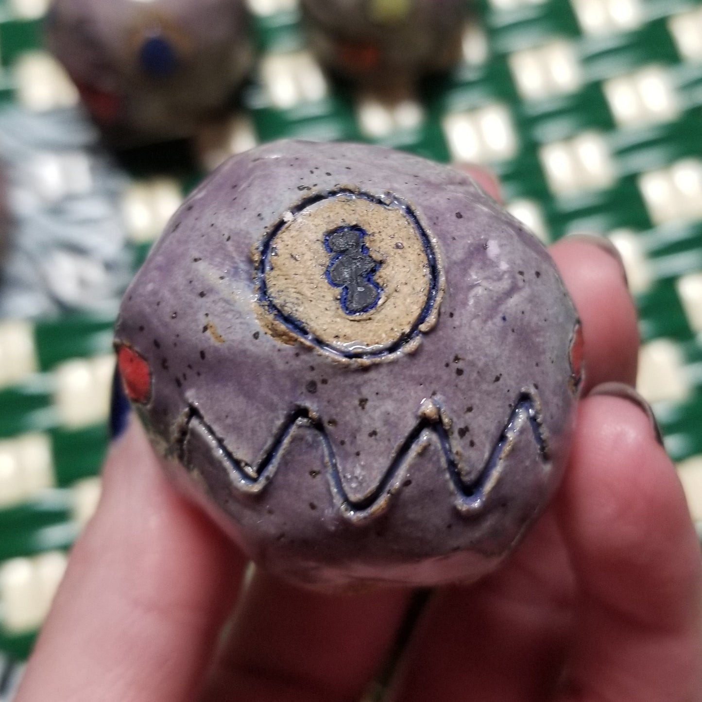 Small Ceramic Face Sculpture by Gloopy Goblin
