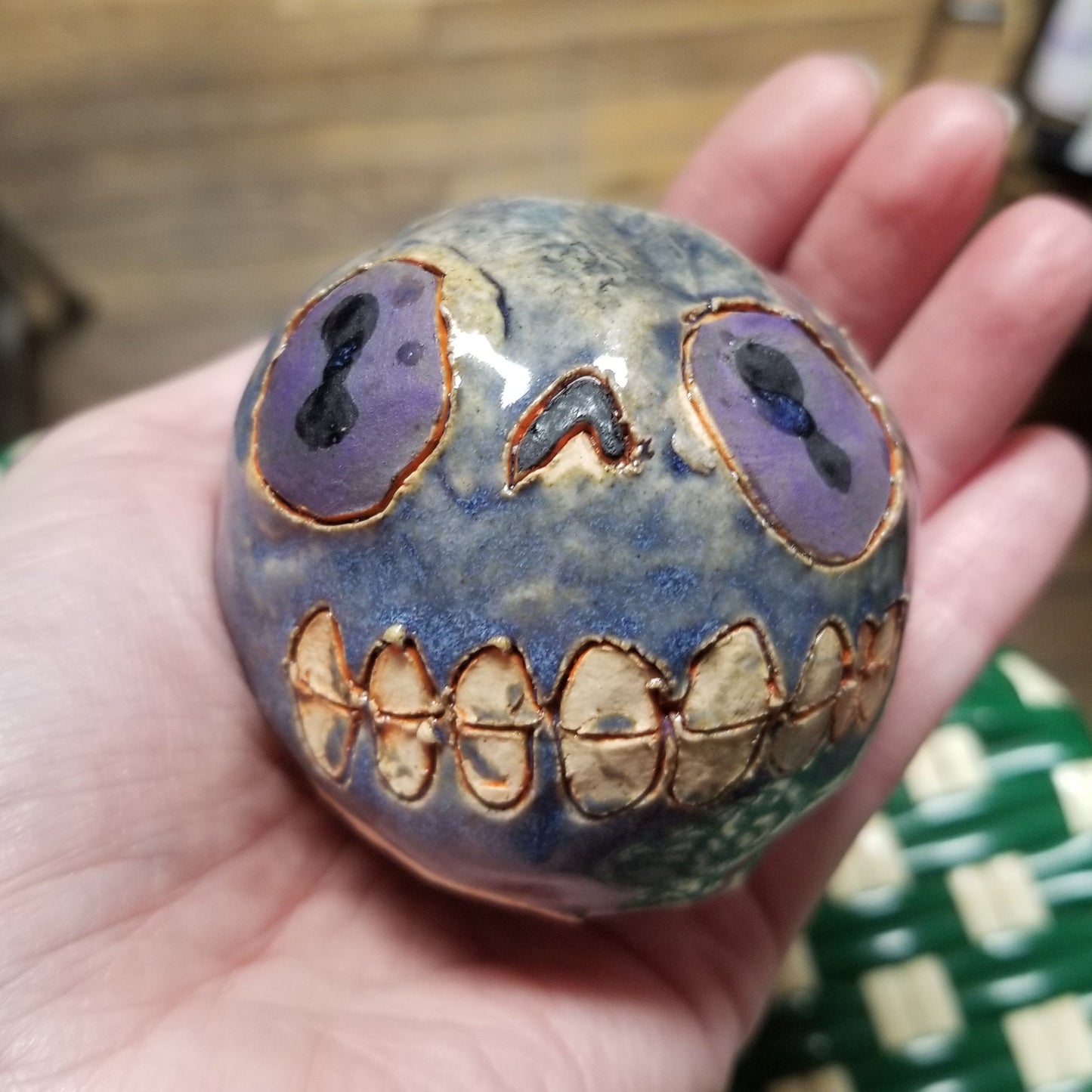 Medium Ceramic Face Sculpture by Gloopy Goblin