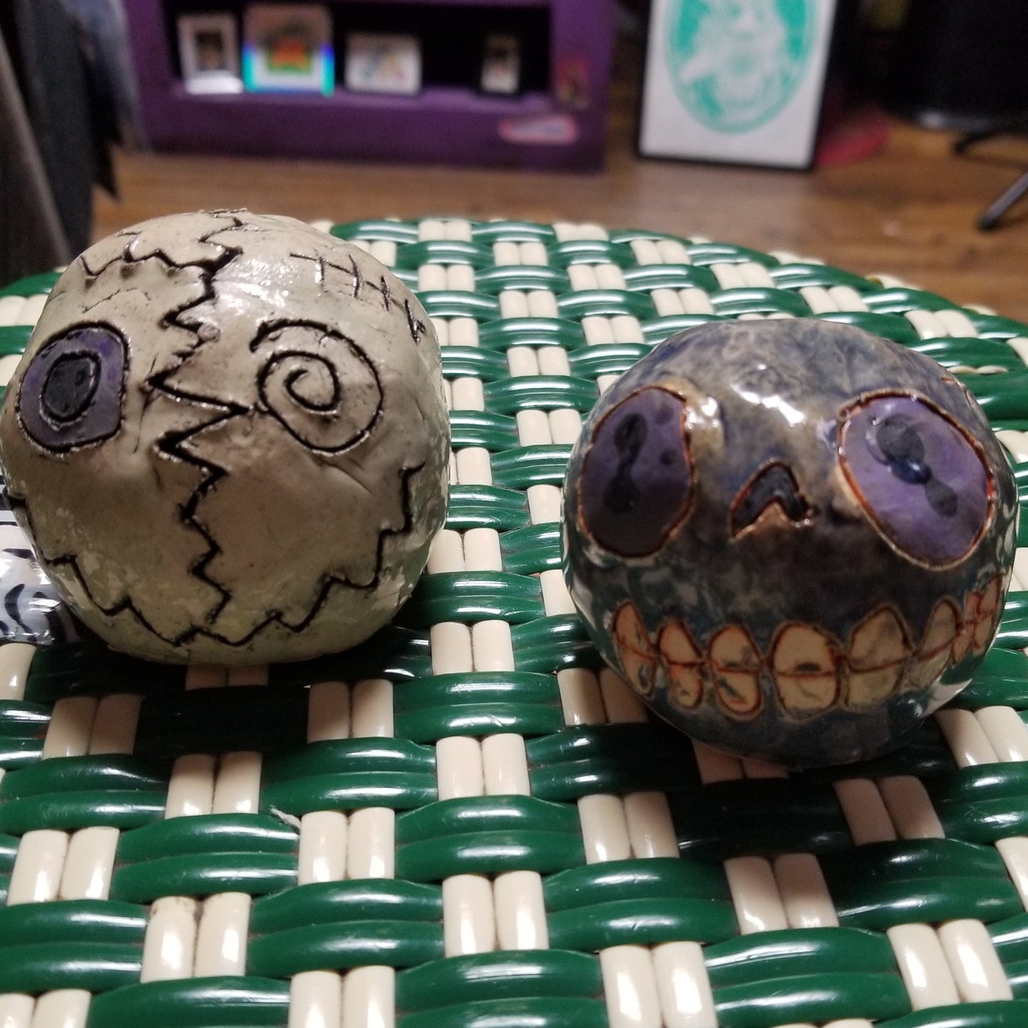 Medium Ceramic Face Sculpture by Gloopy Goblin