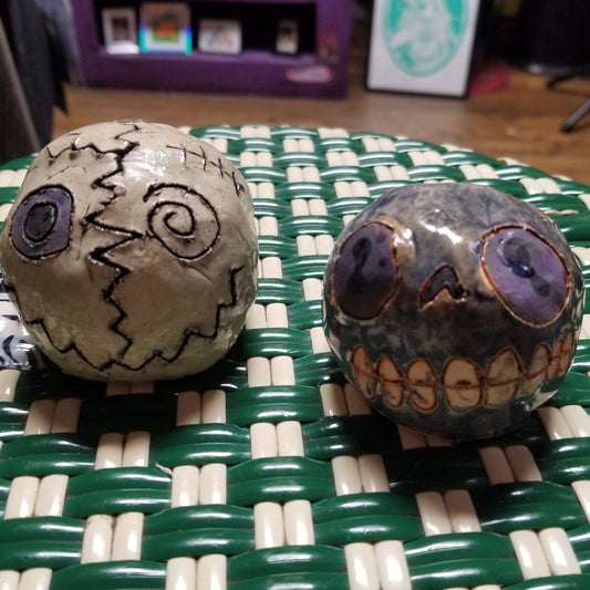 Medium Ceramic Face Sculpture by Gloopy Goblin
