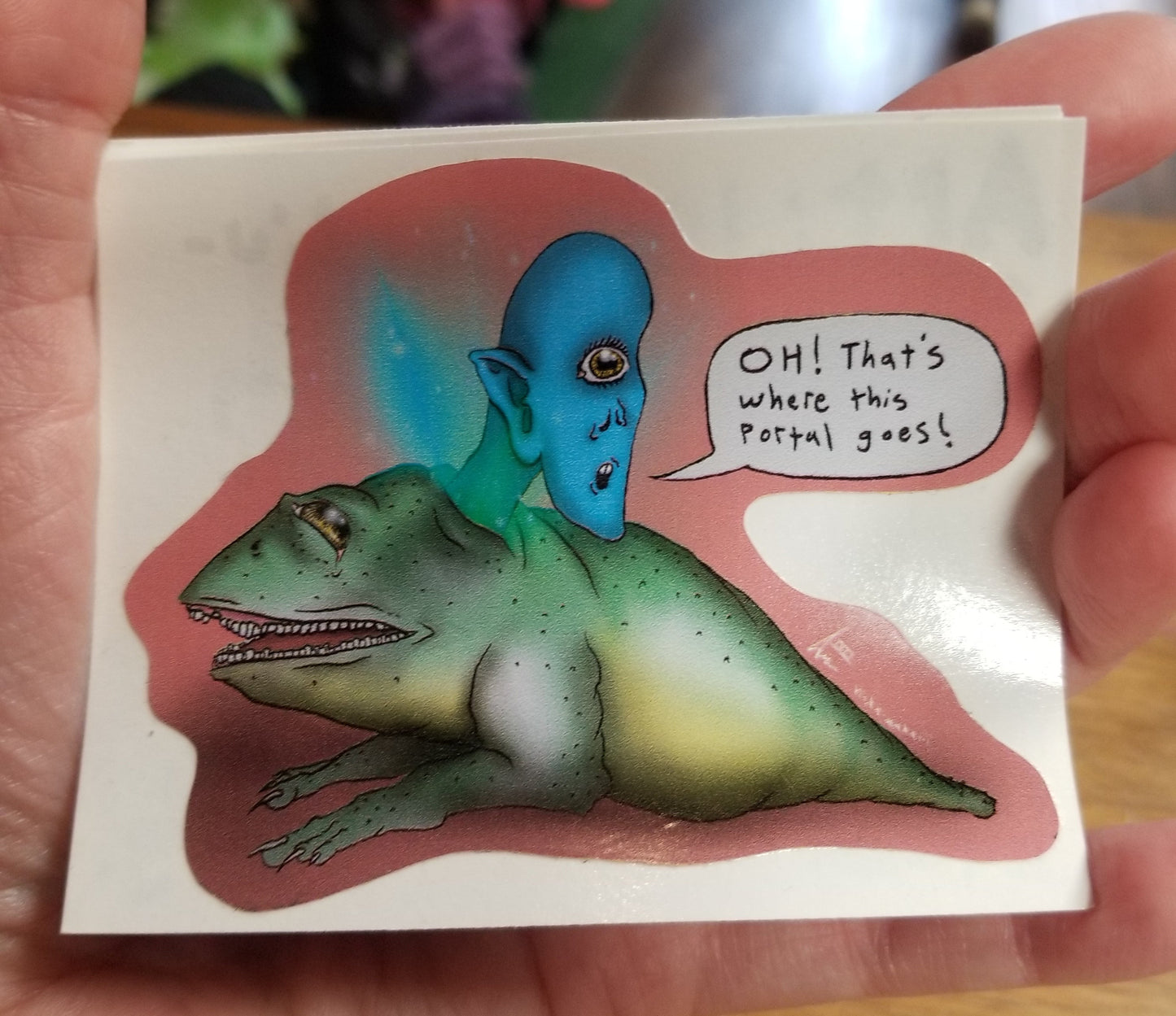Oh! That's Where The Portal Goes! STICKER