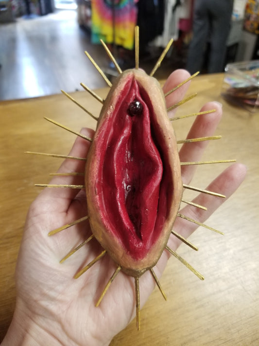The Divine Feminine One-of-a-kind Vulva WALL ART by VULVAR Productions