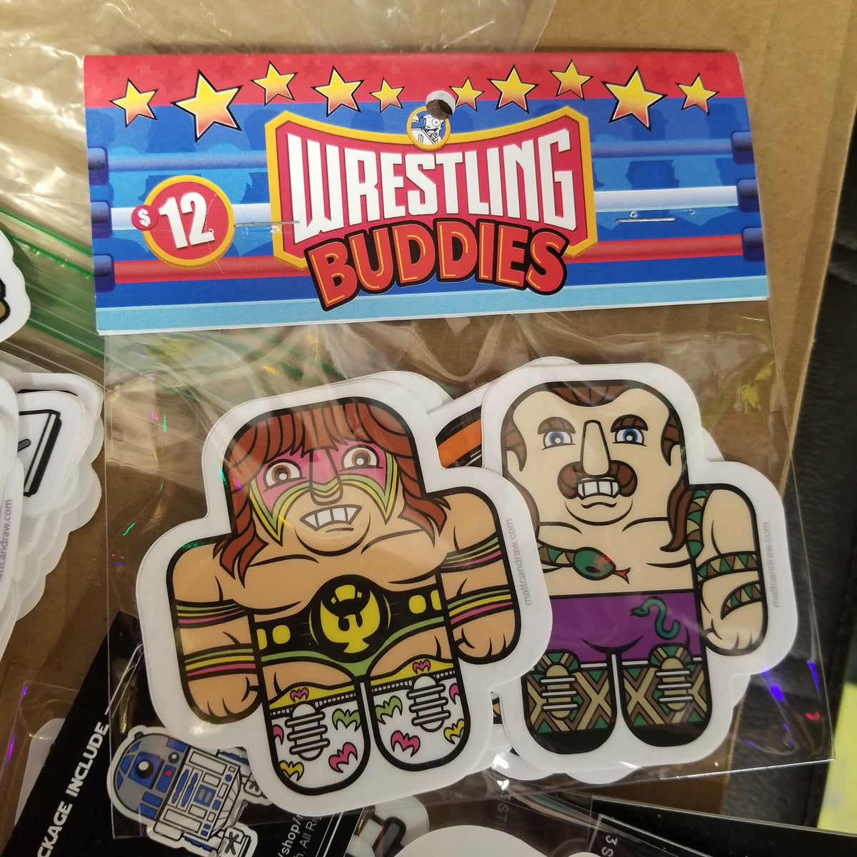 Wrestling Buddies STICKER PACK by mattcandraw