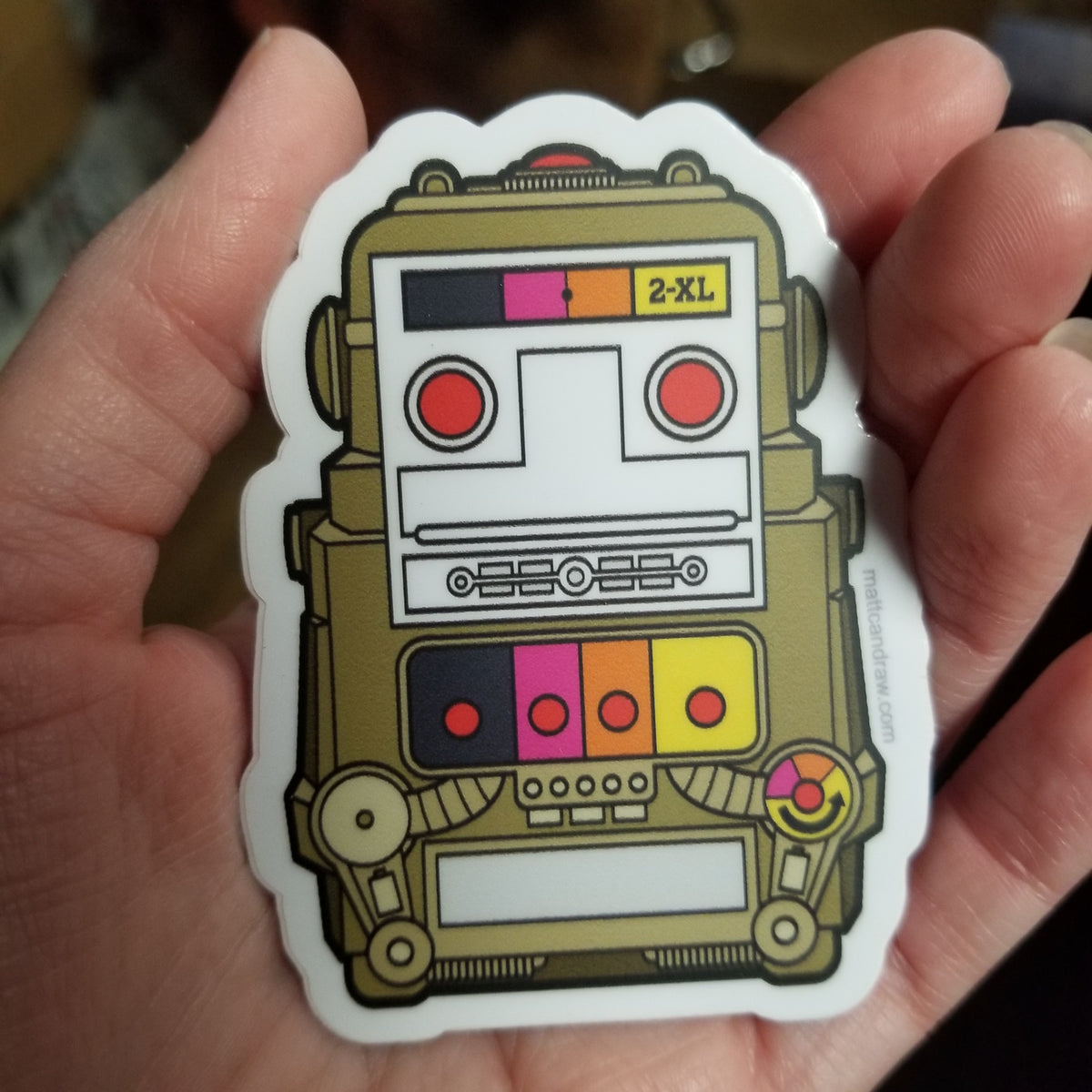 2XL STICKER by mattcandraw