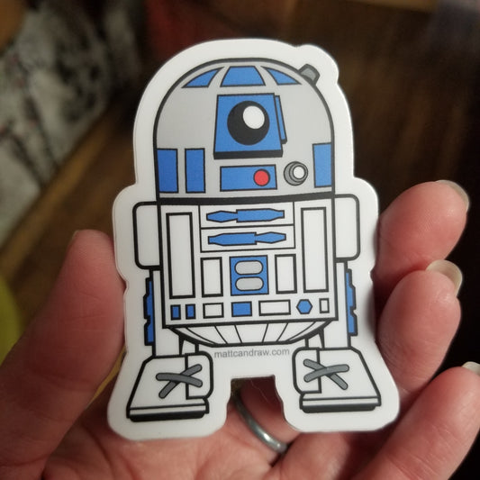 R2 STICKER by mattcandraw