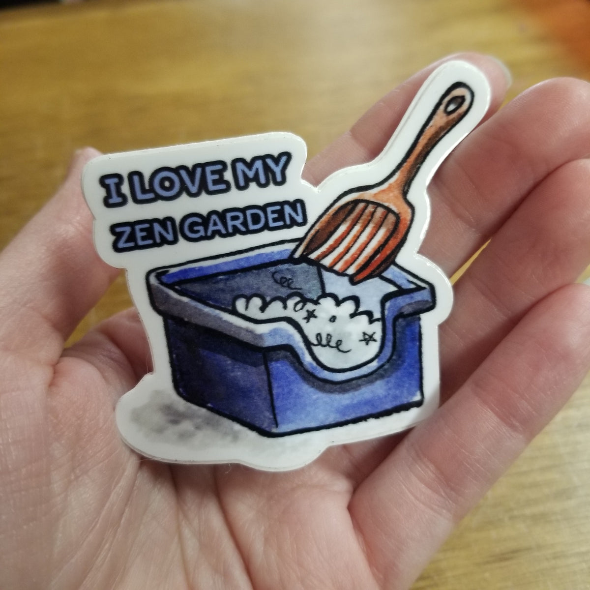I Love My Zen Garden STICKER