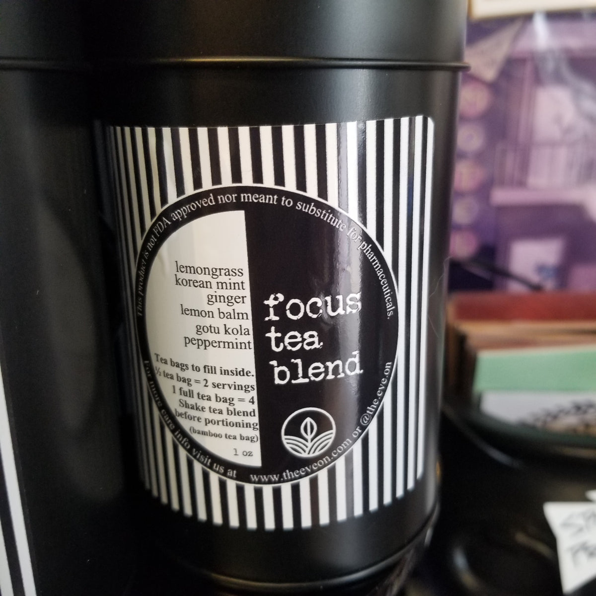 Focus Tea Blend Loose Leaf HERBAL TEA + tea bags