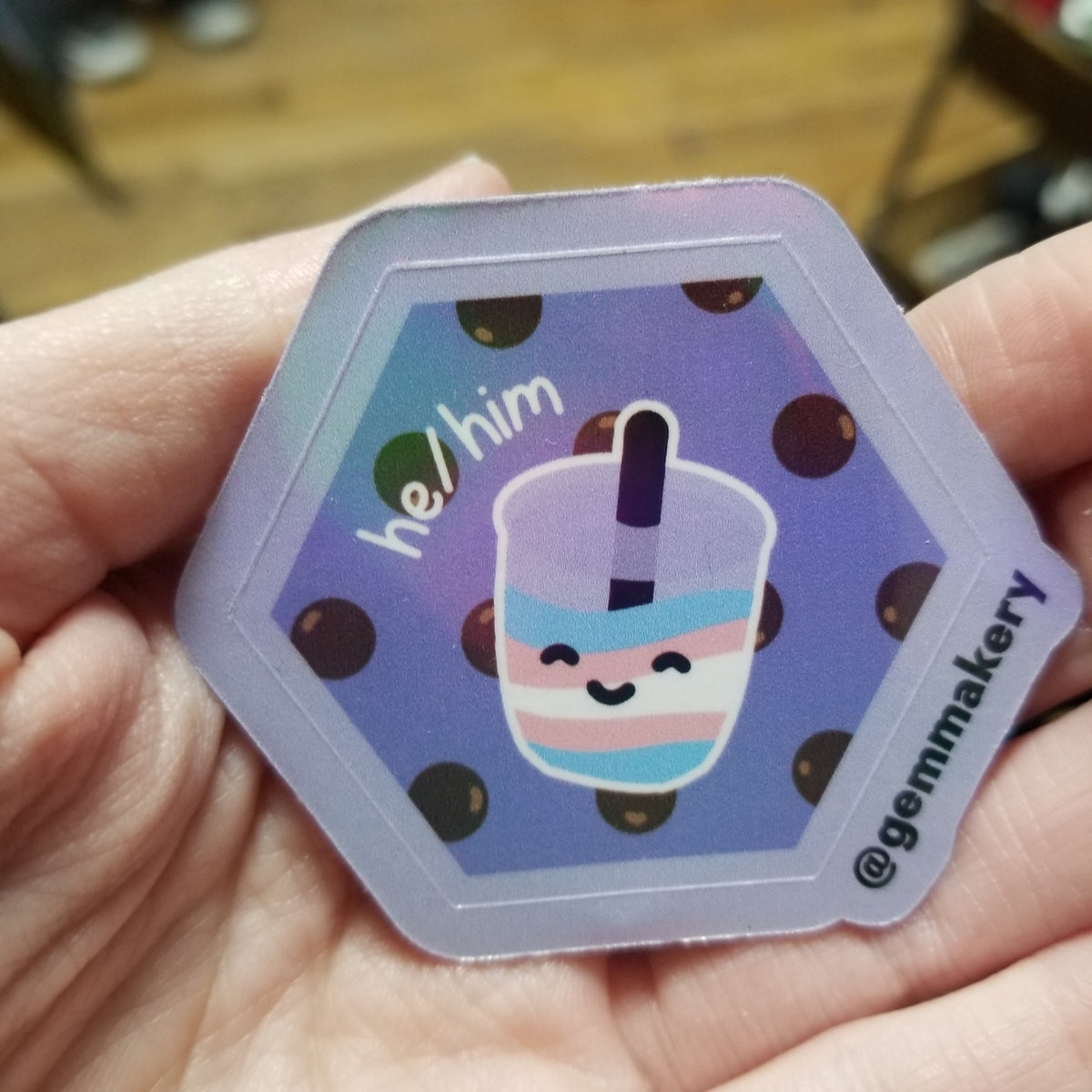 Pronoun Tea STICKER