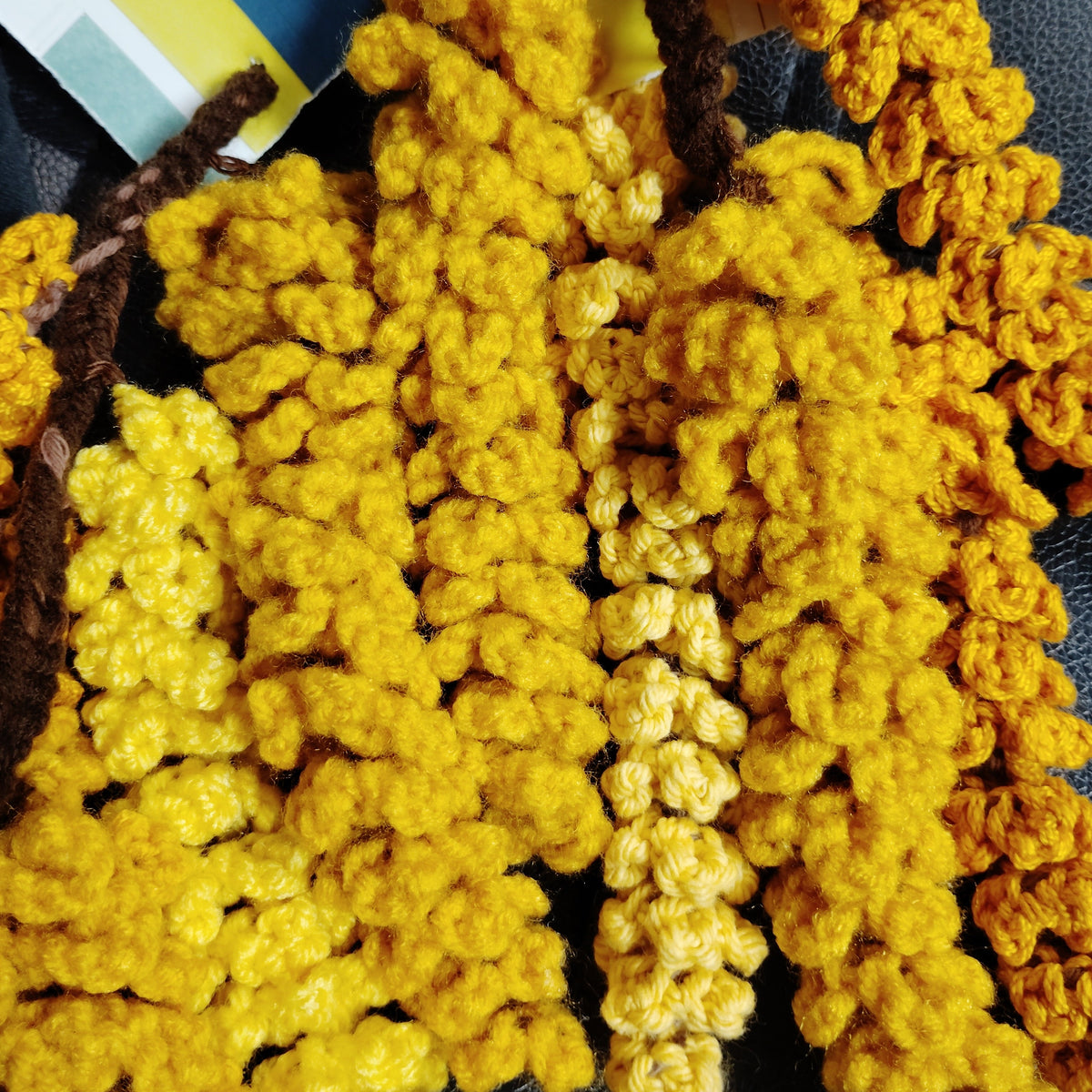Crochet Wisteria Garland Vertical