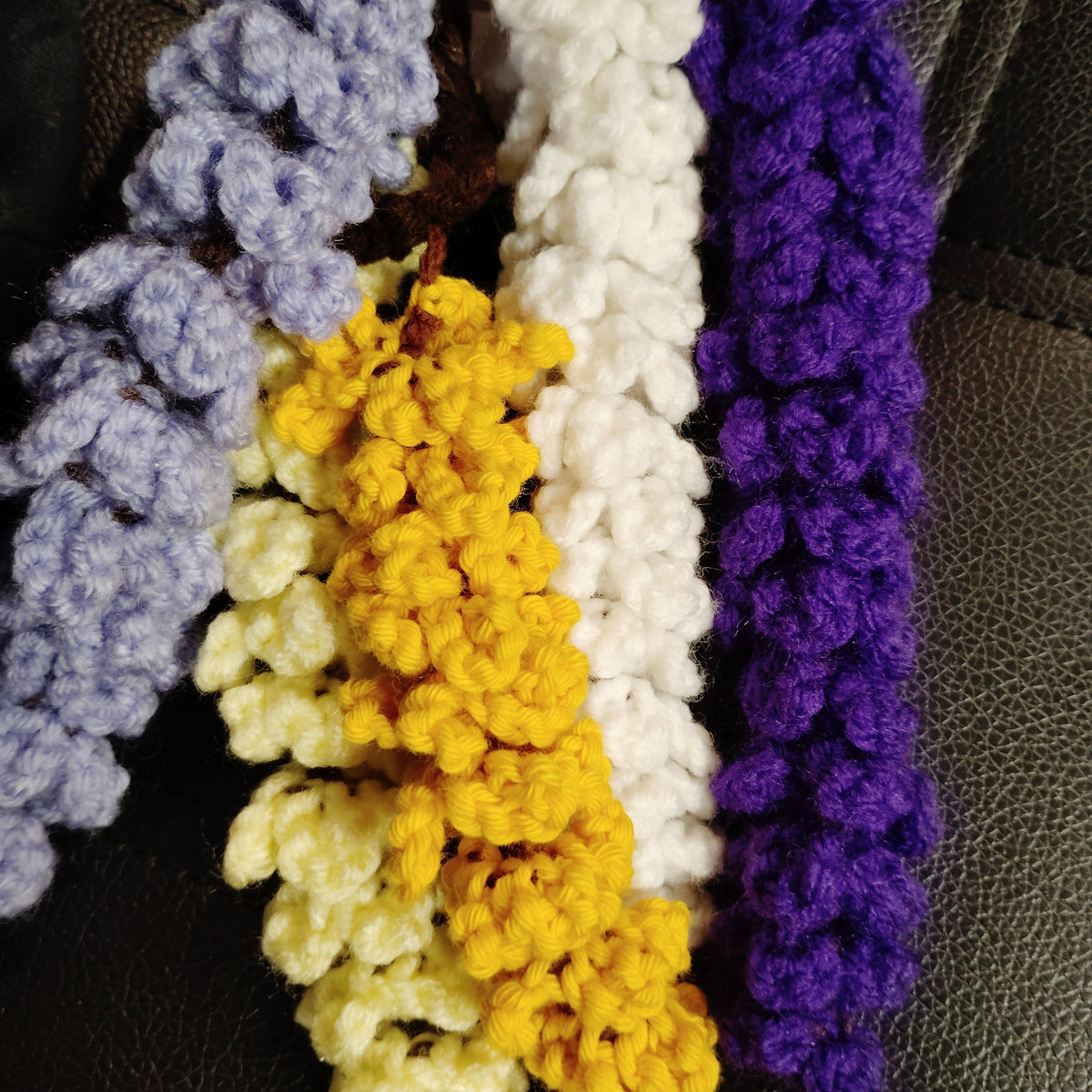 Crochet Wisteria Garland Vertical