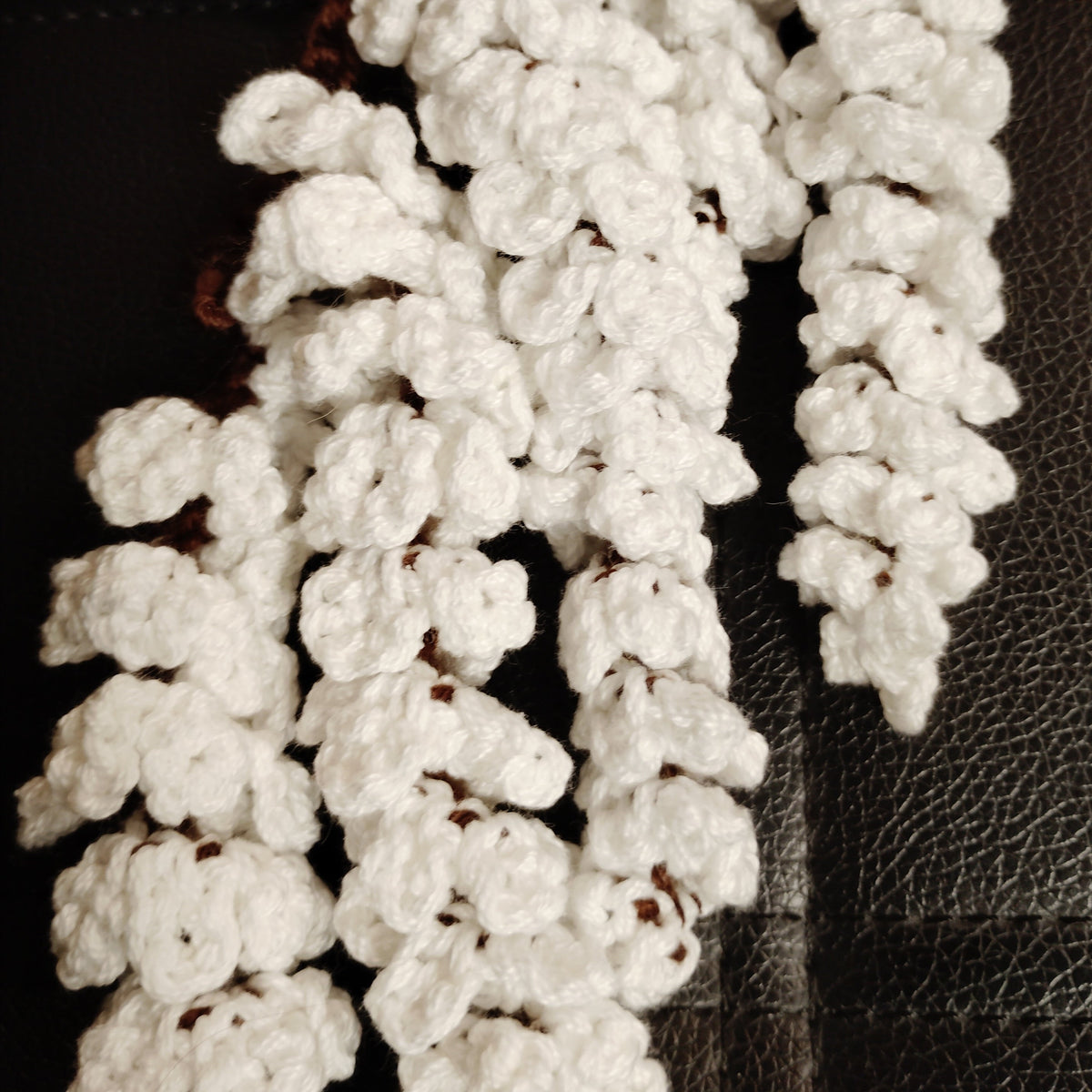 Crochet Wisteria Garland Vertical