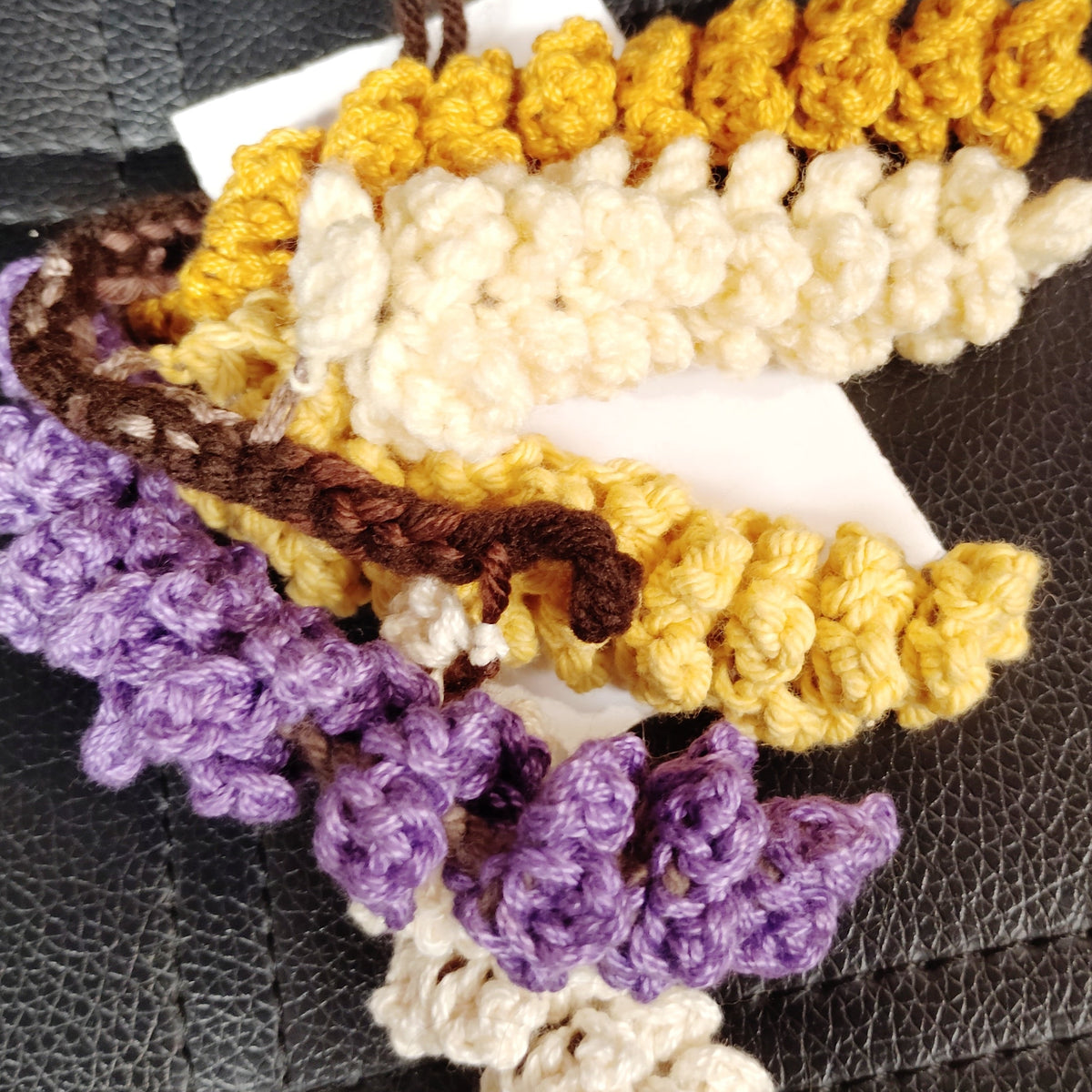 Crochet Wisteria Garland Vertical